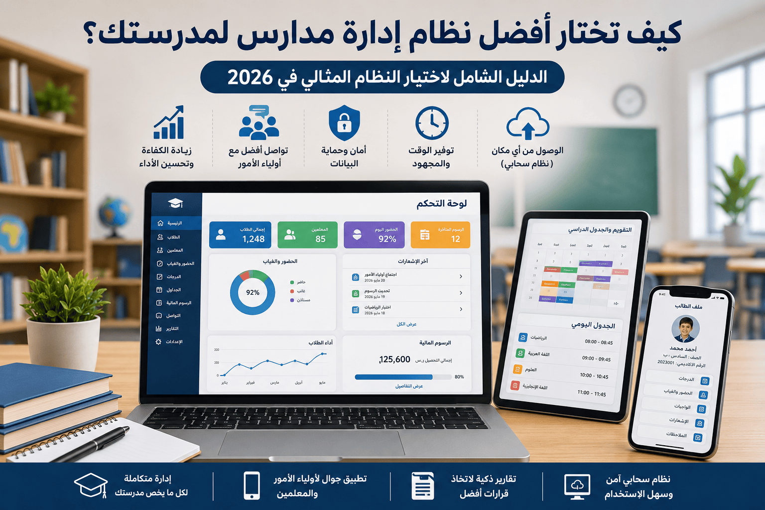 مميزات أفضل نظام إدارة مدارس